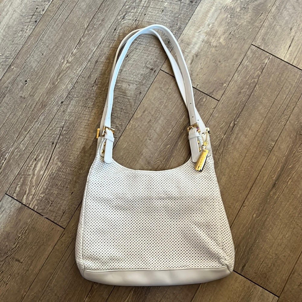 Tignanello white leather purse